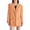 Steve Madden Imaan One Button Blazer In Caramel