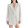 STEVE MADDEN STEVE MADDEN IMAAN OVERSIZE LINEN BLEND BLAZER
