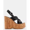 Steve Madden Infinity Black Leather In Black