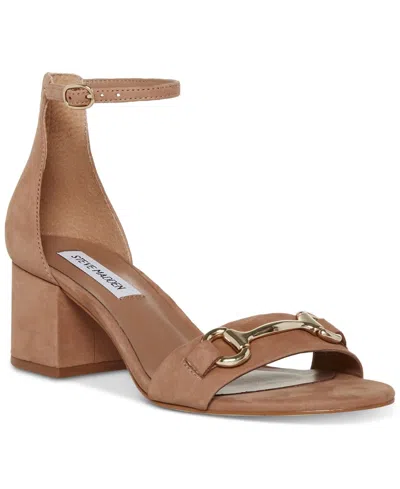 Steve Madden Irenee-b Iren17s1 Sandal Women's Tan Nubuck Ankle Strap Jobb1366 In Brown