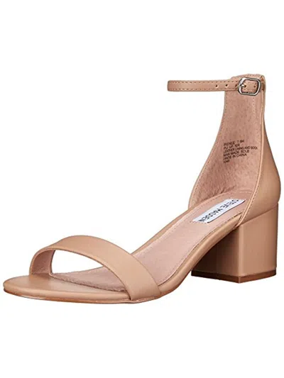 Steve Madden Women's Irenee Two-piece Block-heel Sandals In Sand Nubuck