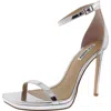 Steve Madden Iridessa Womens Ankle Strap In Silver