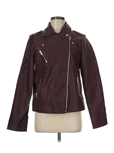 Pre-owned Steve Madden Jacket In Burgundy