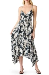 Steve Madden Jackie Printed Asymmetric Midi Dress In Multi