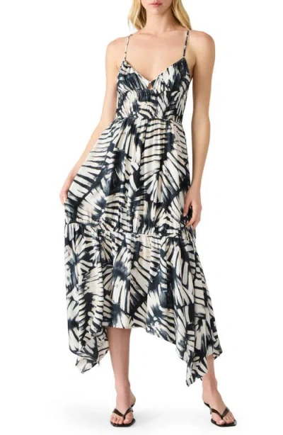 Steve Madden Jackie Printed Asymmetric Midi Dress