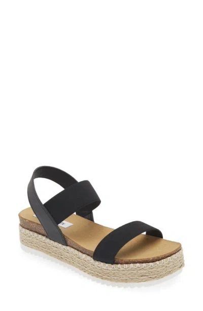 Steve Madden Jaklyn Espadrille Platform Sandal In Black Multi