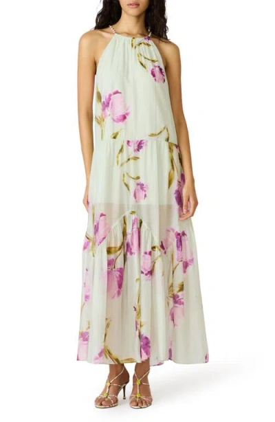 Steve Madden Jamie Floral Print Maxi Dress In White