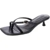 Steve Madden Jana Womens Strappy Faux Leather Mule Sandals In Black