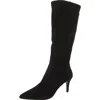 Steve Madden Janae Womens Suede Solid Knee-high Boots In Black