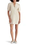 Steve Madden Jane Faux Leather Minidress In Bone