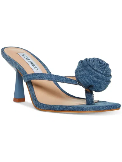 Steve Madden Jannie Womens Open Toe Kitten Heel Heels In Multi