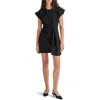 Steve Madden Jax Pleated Minidress In Black