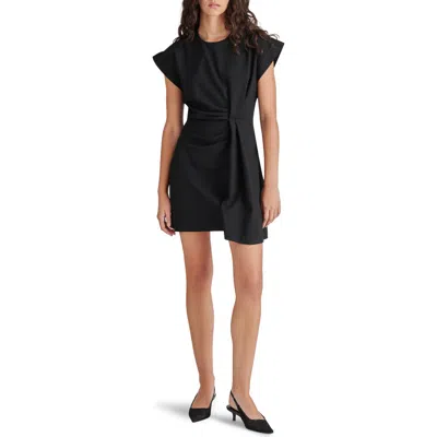 Steve Madden Jax Pleated Minidress In Black