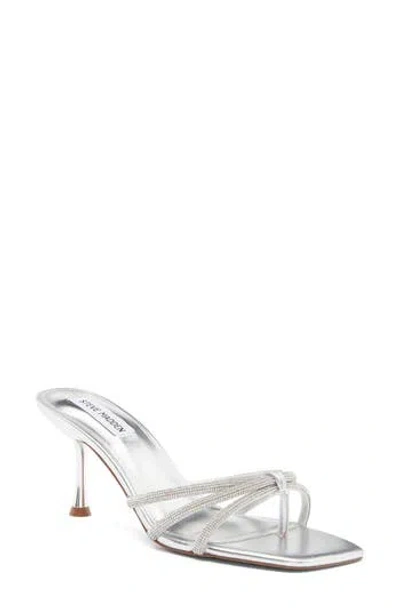Steve Madden Jazzee Slide Sandal In Silver