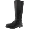 Steve Madden Jenni Womens Zipper Faux Leather Knee-high Boots In Black