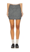 Steve Madden Jennie Sweater Knit Miniskirt In Charcoal Heather