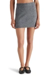 Steve Madden Jennie Sweater Knit Miniskirt In Heather Charcoal