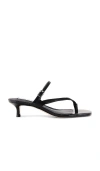 Steve Madden Jessa Kitten Heel Flip Flop In 黑麻色