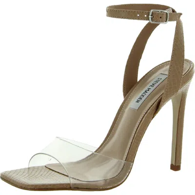 Steve Madden Jessenia Womens Leather Open Toe Heels In Multi