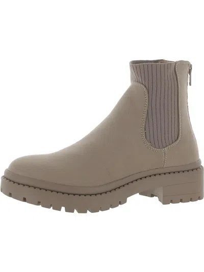 Steve Madden Jhazzel Womens Round Toe Casual Ankle Boots In Grey