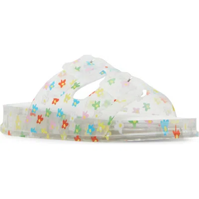Steve Madden Kids'  Jlolli Glitter Rainbow Jelly Sandal In Multi