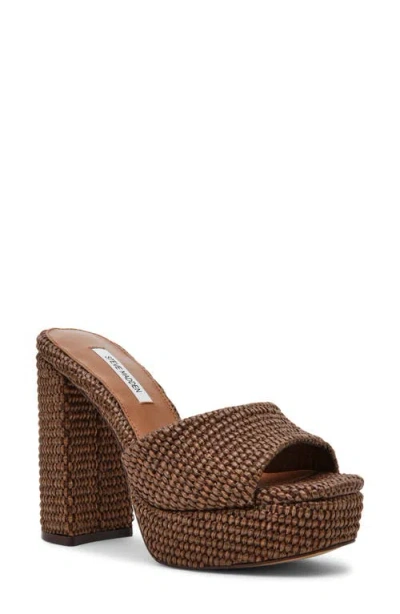 Steve Madden Joel Platform Sandal In Brown