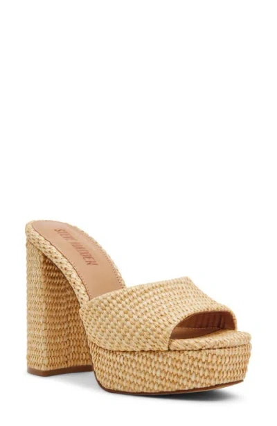 Steve Madden Joel Platform Sandal In Nude