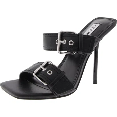 Steve Madden Joyous Womens Faux Leather Heels In Black