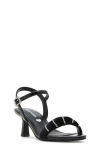 Steve Madden Jpatty Ankle Strap Sandal In Black
