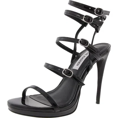Steve Madden Jubliant Womens Buckle Lace-up In Black