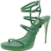 Steve Madden Jubliant Womens Buckle Lace-up In Green
