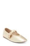Steve Madden Judee Square Toe Mary Jane In Gold