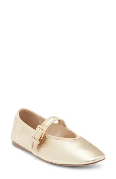 Steve Madden Judee Square Toe Mary Jane In Gold