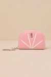 Steve Madden Juicy Citrus Light Pink Rhinestone Zipper Wallet