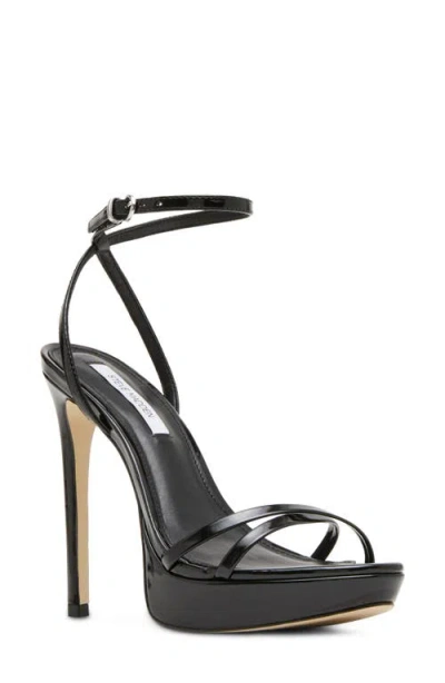 Steve Madden Juni Ankle Strap Platform Stiletto Sandal In Black