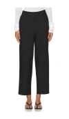Steve Madden Junia Barrel Leg Pants In 黑色