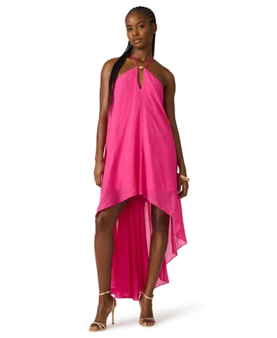 Steve Madden Suzanne High-low Dress In Pink