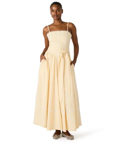 Steve Madden Juniors' Square Neck Maxi Dress In Multi
