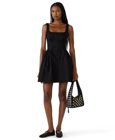 Steve Madden Juniors' Square Neck Short Dress In Animal Print