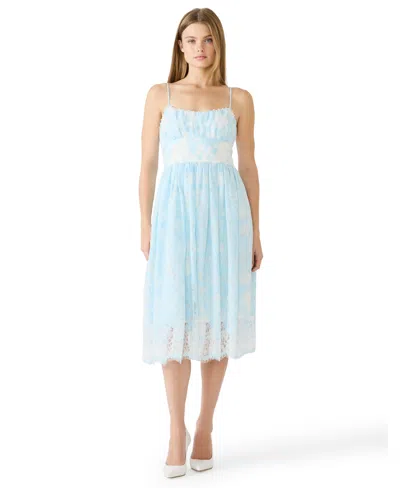 Steve Madden Juniors' Talita Sleeveless Midi Dress In Blue
