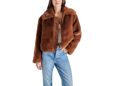 Steve Madden Juniper Coat In Brown