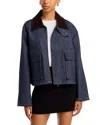 Steve Madden Justina Jacket In Blue