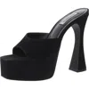 Steve Madden Womens Covered Platform Satin Platform Heels In Multi