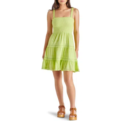 Steve Madden Kahina Smocked Tiered Cotton Sundress