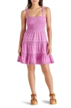 STEVE MADDEN KAHINA SMOCKED TIERED COTTON SUNDRESS