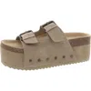 Steve Madden Women's Kali High Platform Footbed Sandals In Brown