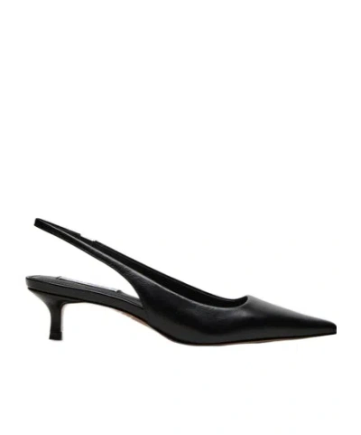 Steve Madden Kittie Slingback Pointed Toe Kitten Heel Pump In Black