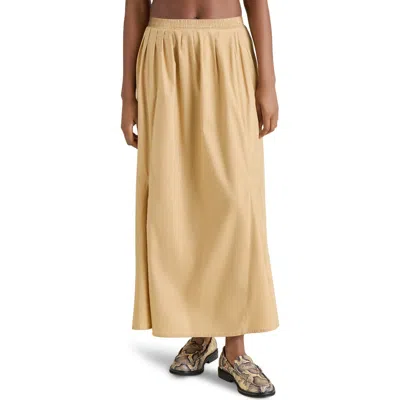 Steve Madden Karina Godet Maxi Skirt In Khaki