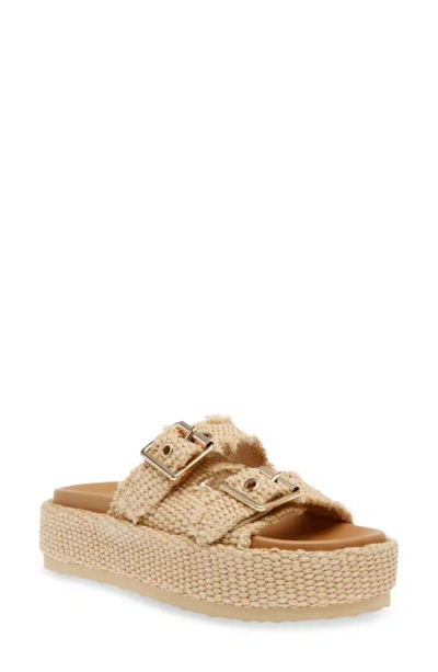 Steve Madden Karrigan Sandal In Nat Raffia