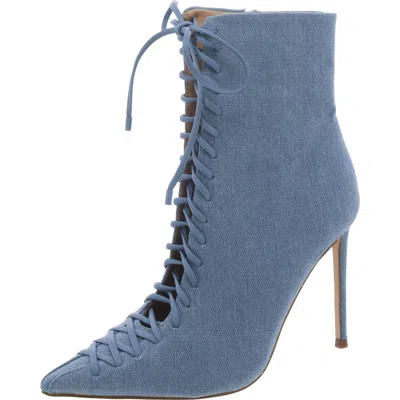 Steve Madden Katari Womens Zipper Lace-up Ankle Boots In Multi